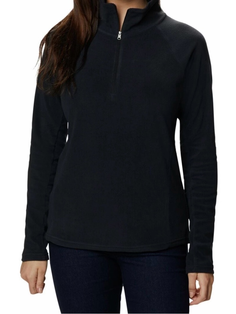 black Columbia half-zip lightweight fleece pullover Large